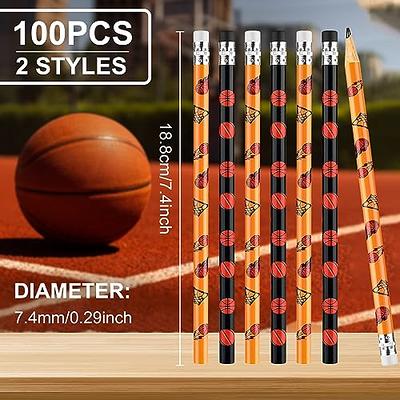 48 Pcs Sports Pencils with Eraser for Kids Ball Pencils Baseball Football  Basketball Soccer Pencils Sports Themed Pencils HB Boys Drawing Pencils