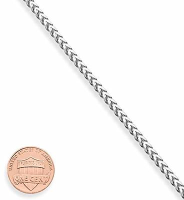 Real Solid 925 Sterling Silver Square Franco Mens Chain Bracelet or Necklace