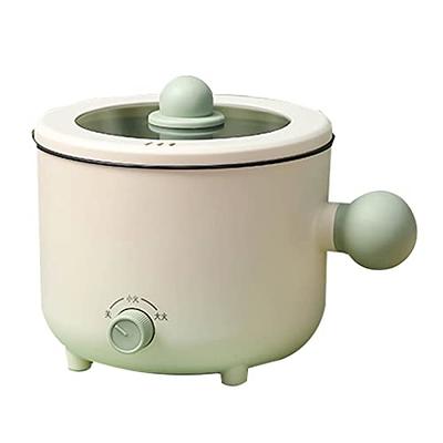 Mini Electric Cooker, Mini Ramen Cooker, Hot Pot Electric, Heating Pot Easy  To Noodle Cooker Time Saving with Knob Temperature Control for Household  (Green White Single Layer) - Yahoo Shopping