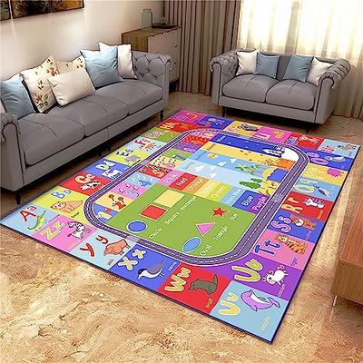 Kentaly Baby Play Mat Kids Rug for Playroom, Floor Mat for Toddlers,  Playtime Collection ABC, Numbers, Animals Educational Area Rugs for Kids  Room