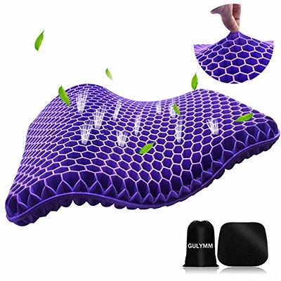 Purple Enhanced Double Non-slip Seat Cushion for Tailbone Pain