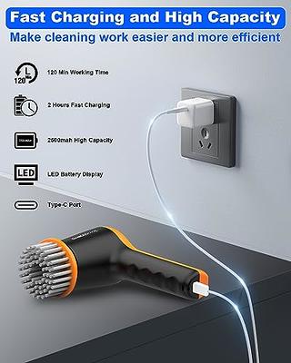 GANICECOOL Electric Spin Scrubber, Cordless Electric Shower Scrubber with 4  Replaceable Shower Cleaning Brush Heads Rechargeable for Cleaning Tub,  Tile, Floor, Sink, Window, Stove (Orange) - Coupon Codes, Promo Codes,  Daily Deals
