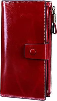 Itslife Womens Large Capacity RFID Blocking Leather Wallet