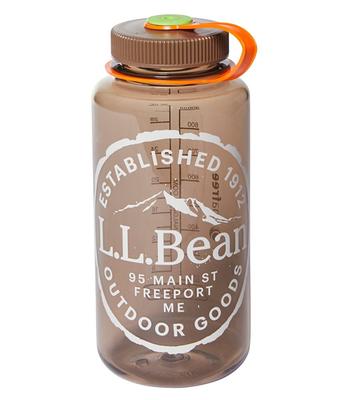 Nalgene Sustain Wide Mouth Water Bottle with L.L.Bean Logo, 32 oz. Blue, Copolyester