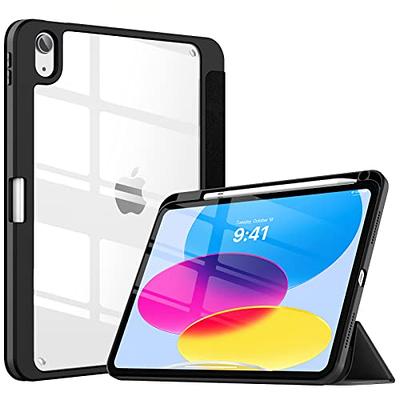 Fintie Hybrid Slim Case for iPad Mini 6 2021 (8.3 inch) - [Built-in Pencil Holder] Shockproof Cover Clear Transparent Back Shell, Auto Wake/Sleep