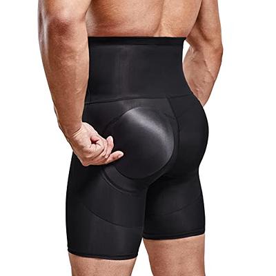 Men's Compression High Waist Boxer Shorts Tummy Contour Body