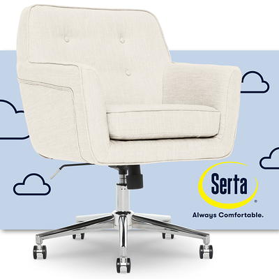 Serta Leighton Home Bonded Leather Mid Back Office Chair GrayChrome - Office  Depot