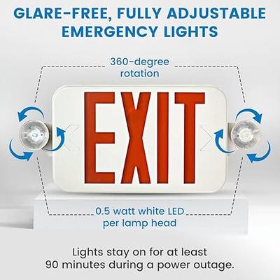 2 Watt LED Emergency Exit Light | Battery Powered Emergency LED Light