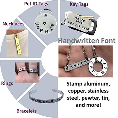 36 Piece Metal Stamping Kit; Uppercase Letters and Numbers; Metal Stamps  for Jewelry Stamping Kit; VIN Number Stamping Kit, Letter Stamps or  Alphanumeric Punch Metal Stamp - (3mm Handwritten Font) - Yahoo Shopping