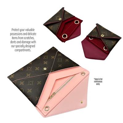 WADORN 2 Sizes Purse Felt Organizer Insert, Women Pochette Conversion Kit  (No Chain) Wallet Insert Liner with Eyelets Multi-Pocket Envelope Bag  Inside Organization Accessories for LV Kirigami, Pink - Yahoo Shopping