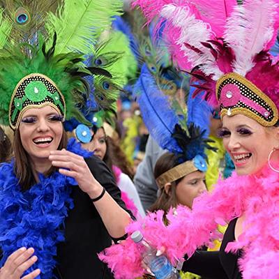 Mardi Gras Feathered Boa