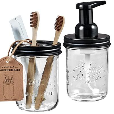 5-Piece Bathroom Accessory Set with Dispenser, Toothbrush Holder, Vani