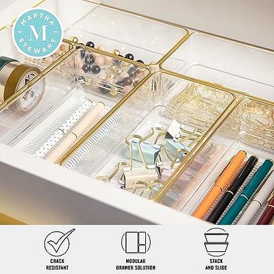 STORi Clear Plastic Vanity and Desk Drawer Organizers