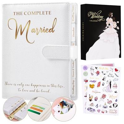 Wedding Planner and Organizer for the Bride-Wedding Planning Book,188  Pages,Golden Foil Hardcover with Metal Corner + 6 Inner Pockets+ Countdown  Calendar,Diary Engagement Gift for Brides and Grooms - Yahoo Shopping