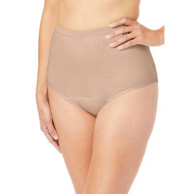 Plus Size Women's Nylon Brief 10-Pack by Comfort Choice in Pastel