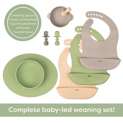 Toddler Silicone Plates and Bowls Set Baby Led Weaning Supplies, 2PCS  Divided Suction Plates for Baby, Bowl, Bibs, Spoons, Silicone Baby Feeding  Supplies, First Stage Solid Food Eating Utensils - Yahoo Shopping