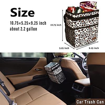 Universal Car Trash Can Auto Organizer Storage Box With Swing Lid