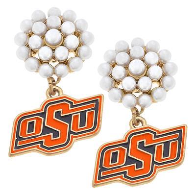 Oklahoma Sooners Enamel Drop Hoop Earrings