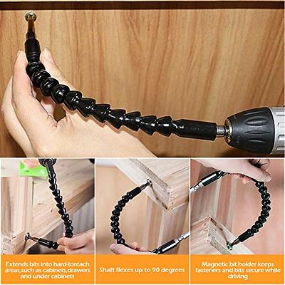 Right Angle Drill Attachment Kit Flexible Drill Extension Right Angle Drill  Adapter 