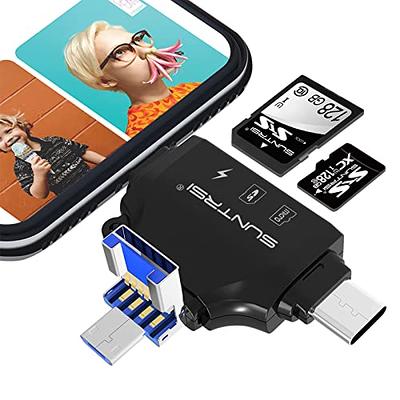 SD CF Card Reader for iPhone/iPad/Android/Mac/Camera, Lightning