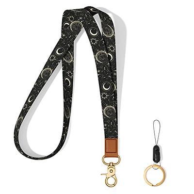 Hsxnam Neck Lanyard Key Chain, Long Lanyard Strap Keychain Holder for Women  Men Car Keys ID Badges Card Wallet Phone Camera, Black Gold, 8 x 0.75 :  : Bags, Wallets and Luggage