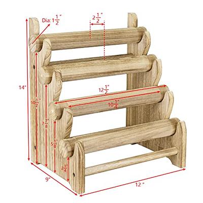 10 Tier Wood Bracelet Display Stands - Bracelet Holder With Drawer