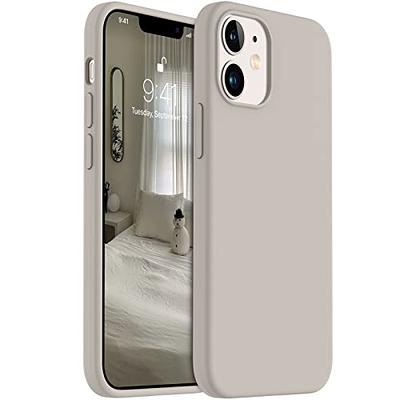  OTOFLY Soft Silicone Designed for iPhone 12/12 Pro Case,[Military  Grade Drop Protection] [Anti-Scratch Microfiber Lining] Shockproof  Protective Phone Case Slim Thin Cover 6.1 inch,Stone : Cell Phones &  Accessories