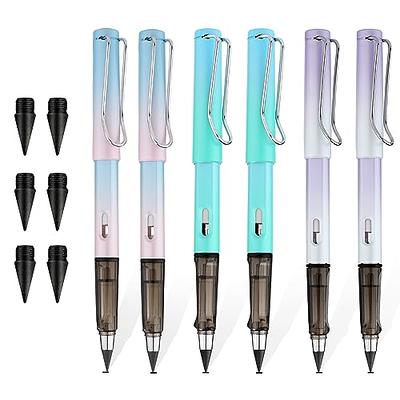 6Pcs Everlasting Pencil, Inkless Pencils Eternal with 6Pcs Nibs