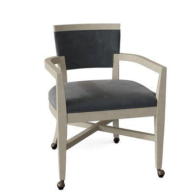 Pryor Upholstered King Louis Back Arm Chair Fairfield Chair Body Fabric:  9171 Steele, Frame Color: Montego Bay - Yahoo Shopping