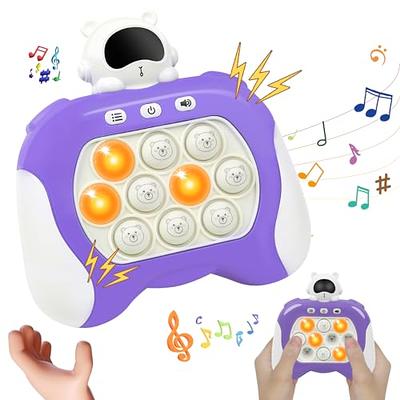 Pop Light Fidget game with LED game console, push bubble, handle