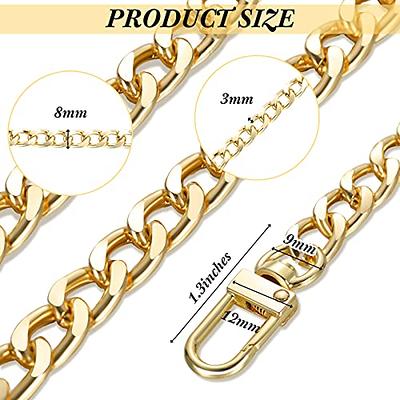 6 Pieces Purse Chain Strap Purse Strap Extender 0.6 Inch Wide Replacement  Flat Chain Strap with Buckles 7.9 Inches Handbags Replacement Accessories  for Wallet Clutch Satchel Shoulder Crossbody Bag - Yahoo Shopping