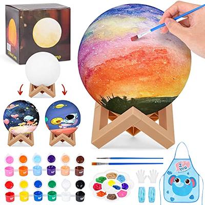 MSVDT Paint Your Own Moon Lamp Kit,Christmas Arts and Crafts for