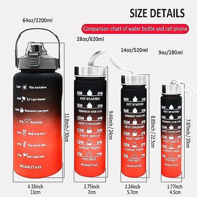 Sahara Sailor Water Bottles, 32oz Motivational Sports Water Bottle with  Time Marker - Times to Drink - Tritan