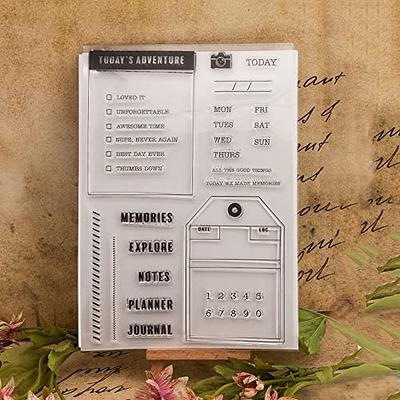 Kwan Crafts Words Today's Adventure Memories Explore Label Clear Stamps for  Card Making Decoration and DIY Scrapbooking 3052510 - Yahoo Shopping