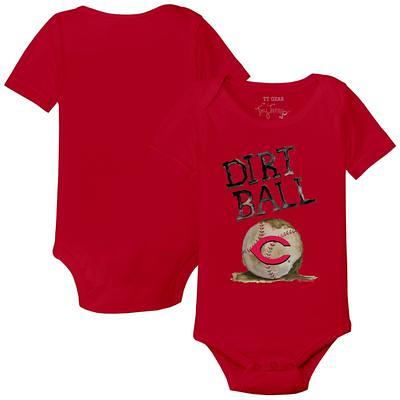 Infant Cincinnati Reds Tiny Turnip White Dirt Ball T-Shirt