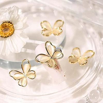 Juome Nail Charms, 30 Pcs Butterfly Nail Charms 3D Butterflies Shape Charms  for Nail Gems and Rhinestones, Nail Art Decorations Supplies (15Pcs Gold,  15Pcs Silver) - Yahoo Shopping