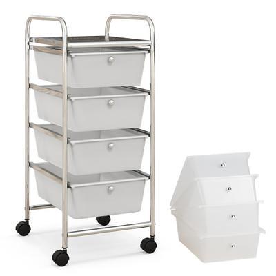 Honey-Can-Do 5-Drawer Rolling Storage Cart with Plastic Drawers