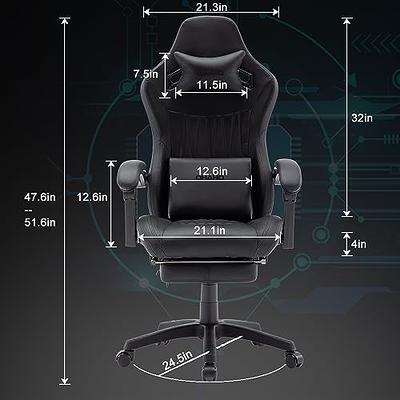 Homall Gaming Chair, Office Chair High Back Computer Chair Leather Desk  Chair Racing Executive Ergonomic Adjustable Swivel Task Chair with Headrest