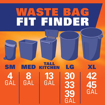 Great Value Multipurpose Trash Bags, Mint Scent, Strong Flex, 33 Gallon, 20 Count