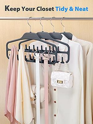 Space Saving Rotated Hanger Hooks Wardrobe Clothes Rack Hanger Organizer  Bag Hanger Shoes Belt Scarf Hanging