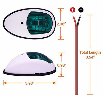 Obcursco Boat Navigation Lights, Led Boat Lights Bow and Stern