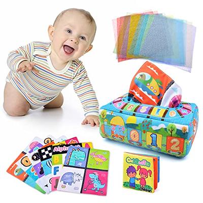 Tire Toys Montessori Tissue Box Baby Sensor Touet 6 12 Mois Tiller