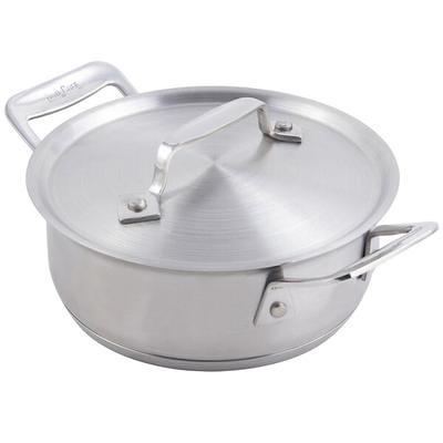 Vigor SS1 Series 4 Qt. Stainless Steel Sauce Pan with Aluminum