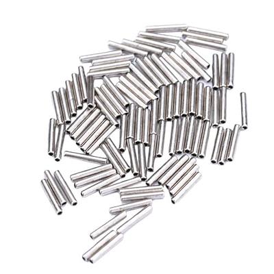 100PCS Single Barrel Crimp Sleeves Copper Tube Fishing Line Rigging Tackle  Wire Rope Clips Tube Connector Fishing Wire Sleeves 1.2mm - Yahoo Shopping