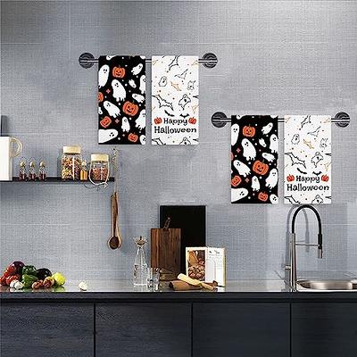 Happy Halloween Dishtowel Set of 2 Dish Cloth For Drying Dishes