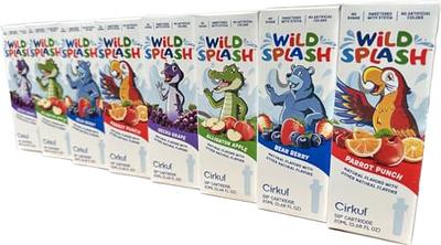 Cirkul wild splash Kids flavor sip cartridges apple, grape, strawberry,  lemon et