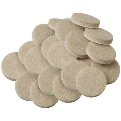 SoftTouch 3/8 Round Self-Stick Felt Pads, Brown (84 Pack) - Furniture Pads  