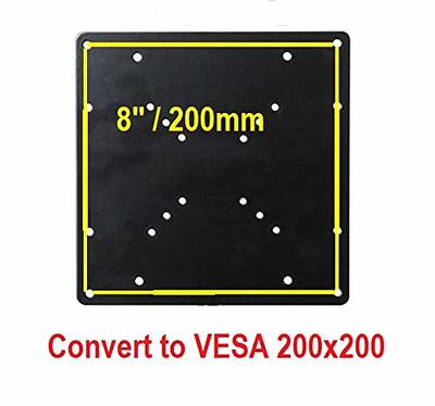 Mount Plus 1056 VESA 200x200 Universal Adapter Plate for TV Mounts, Convert VESA 75x75, 100x100 Mount to Fit 200X100, 200x200 mm VESA Patterns