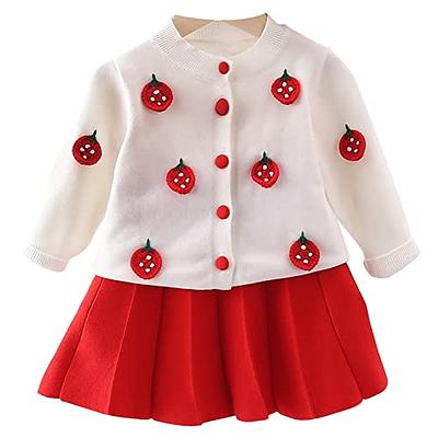 Autumn Children Girl Clothing Set Lace Sleeve Pullover Sweater +