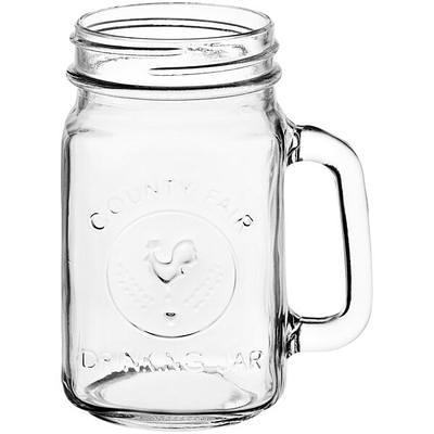 Libbey County Fair Glass Drinking Jars Set of 12